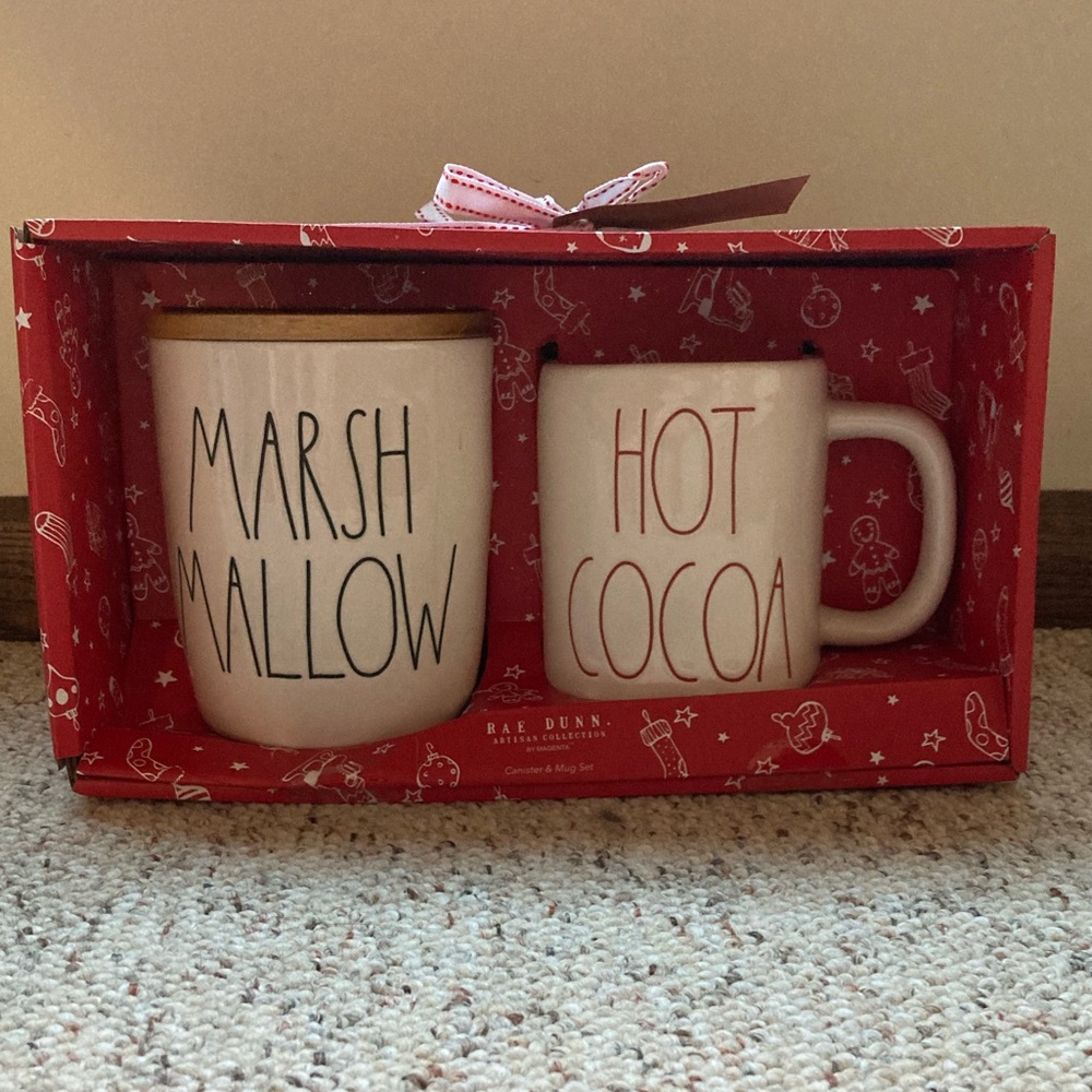 Rae Dunn Marshmallow + Hot Cocoa Set ☕️🍫